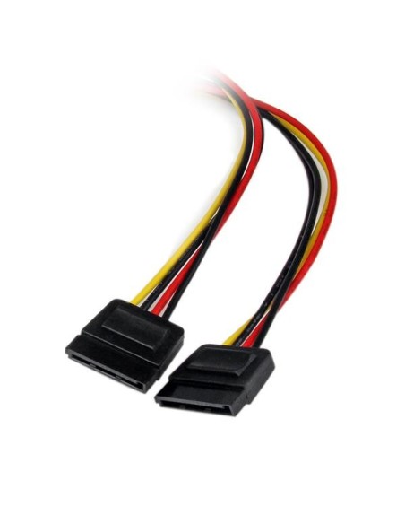 Startech PYO2LP4SATA Cable Alimentación Divisor Molex 4 Pines a 2x SATA Macho Hembra 30cm