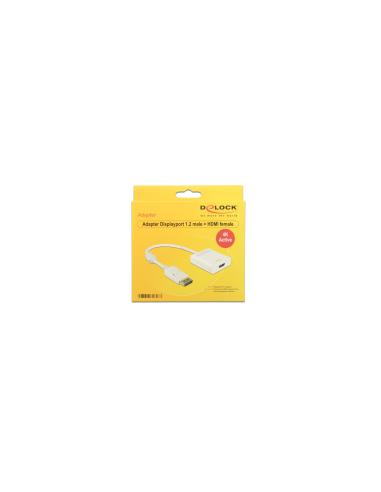 DeLOCK cable gender changer DisplayPort 1.2 HDMI Blanco