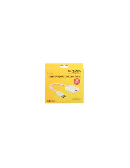 DeLOCK cable gender changer DisplayPort 1.2 HDMI Blanco