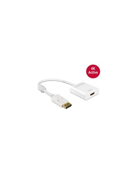 DeLOCK cable gender changer DisplayPort 1.2 HDMI Blanco