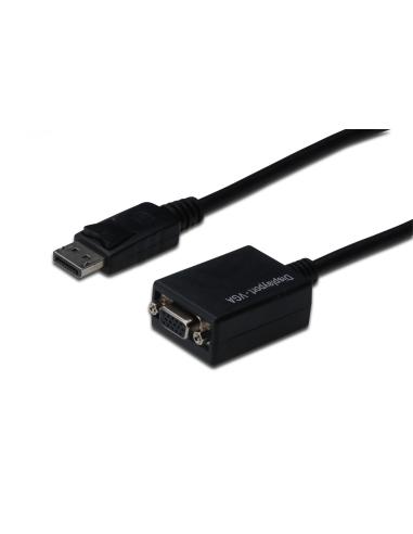 ASSMANN Electronic AK-340403-001-S Adaptador de cable video DisplayPort macho a VGA hembra 0.15m negro