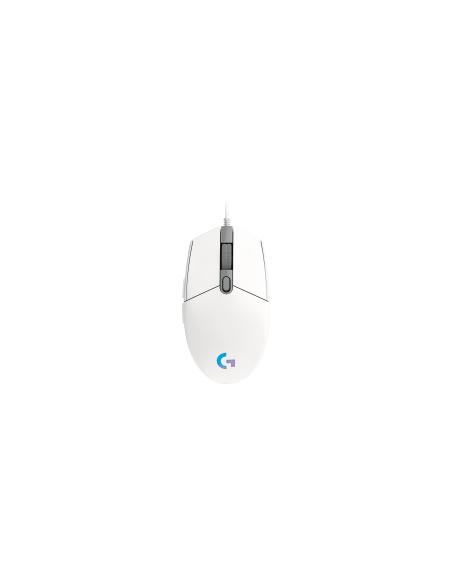 Logitech G G203 raton gaming usb tipo a 8000dpi blanco