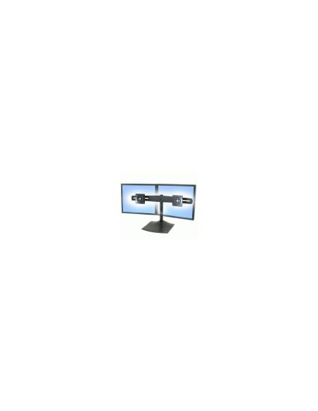 Ergotron DS Series DS100 Soporte Dual Monitor Desk Stand, Horizontal 24P Negro