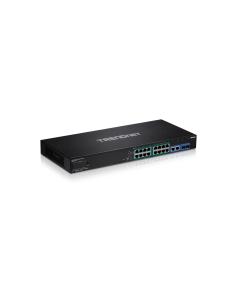 Trendnet switch gestionado gigabit ethernet (10/100/1000) PoE 1U negro