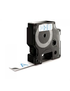 Dymo D1 Etiquetas estandar azul sobre blanco 19mm x 7m poliester