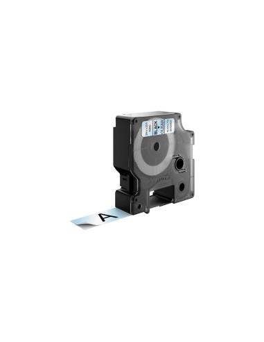 Dymo D1 Etiquetas estandar negro sobre transparente 19mm x 7m poliester