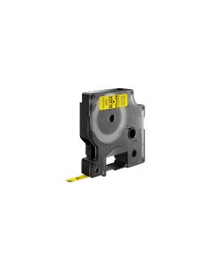 Dymo D1 Etiquetas estandar negro sobre amarillo 6mm x 7m poliester