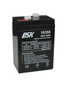 DSK bateria de plomo acido 6v 4.5ah negro