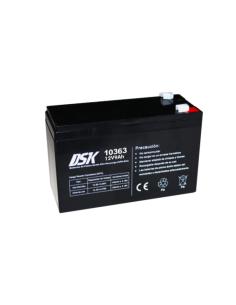 DSK bateria de plomo acido alta descarga UPS SAI 12v 9ah negro
