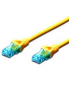 LATIGUILLO RJ45 UTP CAT-5E 0.2M EWENT AMARILLO EW-5U-002Y