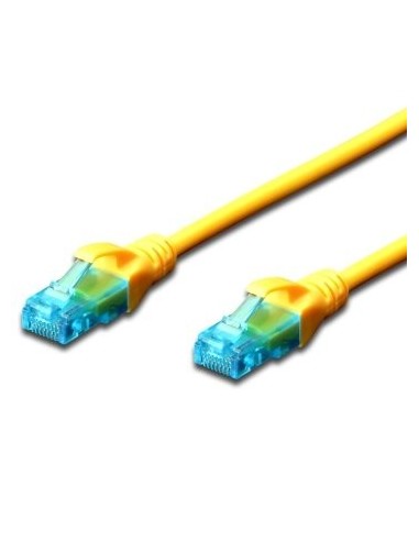 LATIGUILLO RJ45 UTP CAT-5E 0.2M EWENT AMARILLO EW-5U-002Y