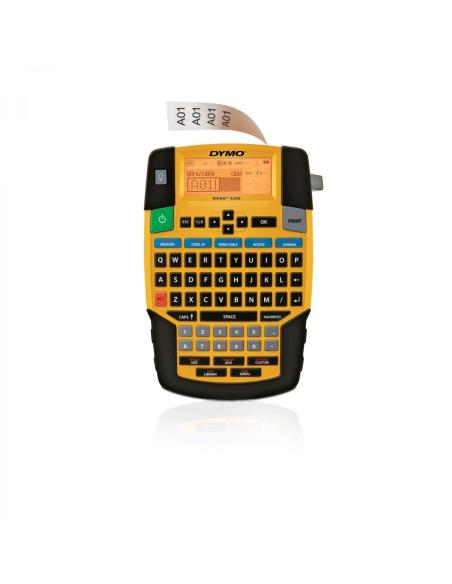 Dymo Rhino 4200 Impresora de etiquetas qwerty negro amarillo