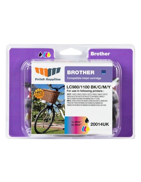 CARTUCHO TINTA OEM COMPATIBLE BROTHER LC980BK LC1100 980BK-C