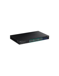 Trendnet Switch gestionado L2/L4 gigabit ethernet 10/100/1000 PoE 1U negro