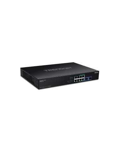 Trendnet Switch no administrado gigabit ethernet 10/100/1000 8puertos PoE 1U negro