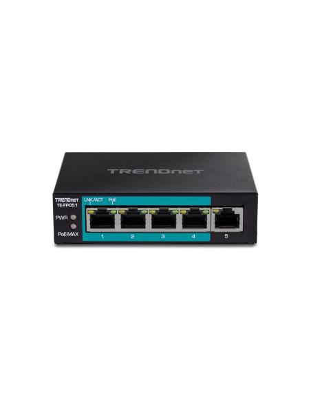 Trendnet switch No administrado Fast 10/100 EnergÍ­a sobre Ethernet PoE Negro