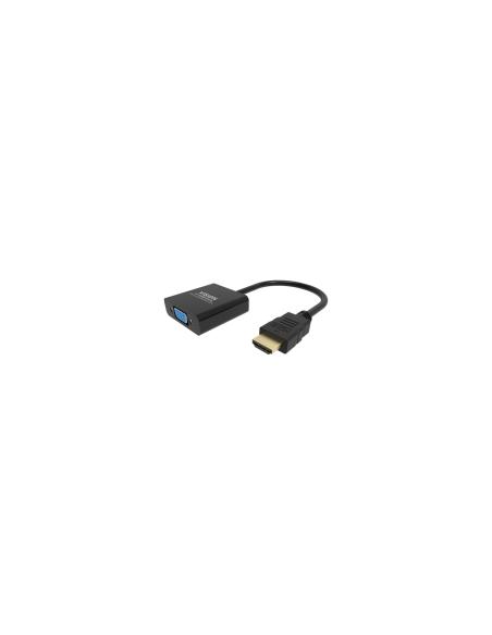 Vision TC-HDMIVGA/BL adaptador de cable de vÍ­deo 0,23 m HDMI tipo A (Estándar) VGA (D-Sub) Negro