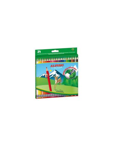 Alpino AL013658 lápiz de color Negro, Azul, Burdeos, Bronce, Marrón, Coral, Verde, Azul claro, Verde claro, Rosa claro, Cal, Cao