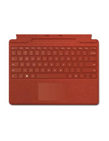 Microsoft Surface Pro Signature Keyboard Rojo Microsoft Cover port QWERTY Español