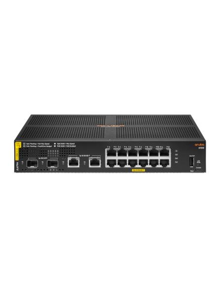 Hewlett Packard Enterprise Aruba 6100 12G Class4 PoE 2G/2SFP+ 139W Gestionado L3 Gigabit Ethernet (10/100/1000) EnergÍ­a sobre E