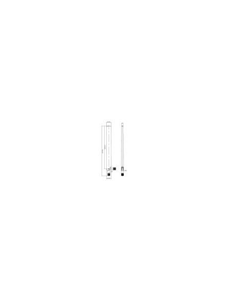 DeLOCK 88900 antena para red Antena omnidireccional RP-SMA 6 dBi