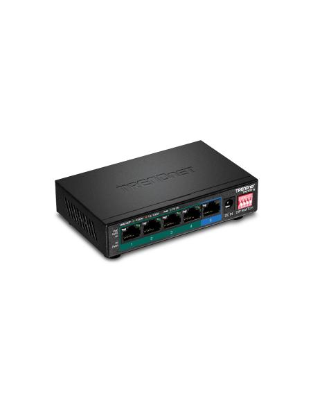 Trendnet TPE-TG51G switch Gigabit Ethernet (10/100/1000) EnergÍ­a sobre Ethernet (PoE) Negro