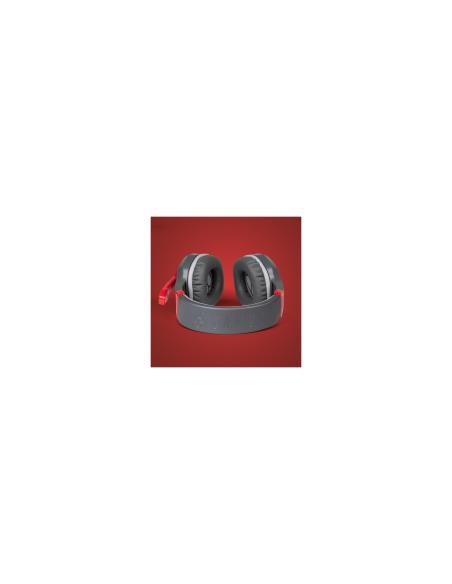FR-TEC Samus Auriculares Alámbrico Diadema Juego Negro, Gris, Rojo