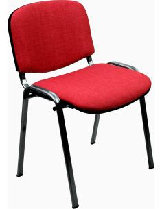 UNISIT Pack 4 sillas confidente DADO tapizada roja