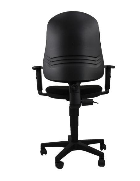 UNISIT Silla Administrativa Contacto Permanente SIMPEL negra Reposabrazos ajustables