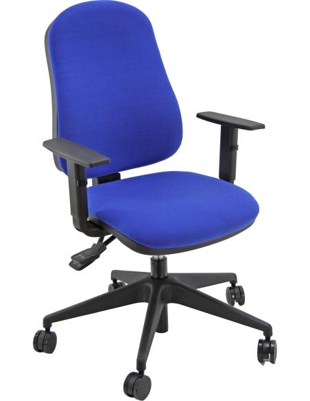 UNISIT Silla Administrativa Sincro SIMPEL azul Reposabrazos ajustables