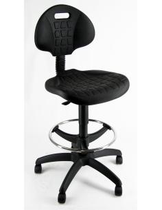 UNISIT Taburete Poliuretano con respaldo y aro