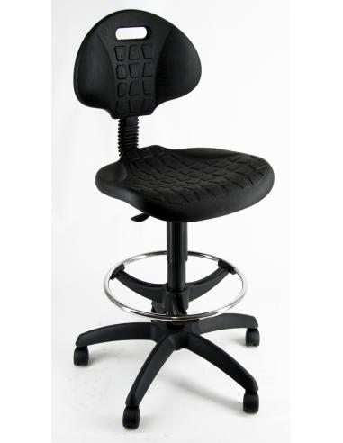 UNISIT Taburete Poliuretano con respaldo y aro