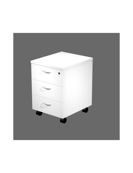 ArtExport Cajonera móvil PRESTO 3 cajones blanco