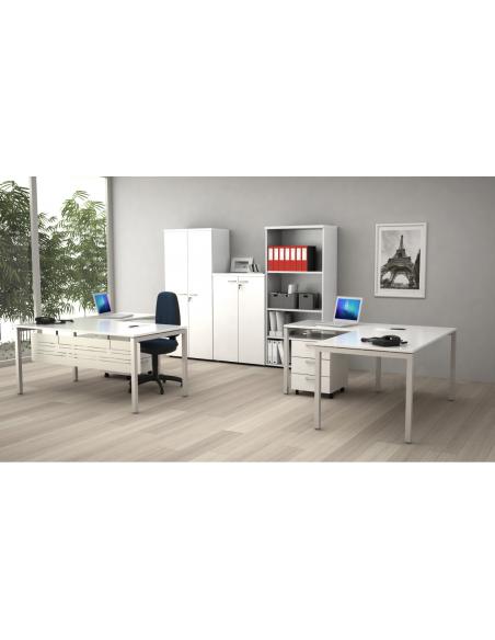 ArtExport Ala lateral Mesa escritorio VENERE blanca