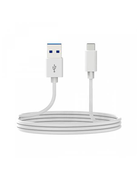 DCU Advance Tecnologic 30402065 cable USB 2 m USB 3.2 Gen 1 (3.1 Gen 1) USB C USB A Blanco