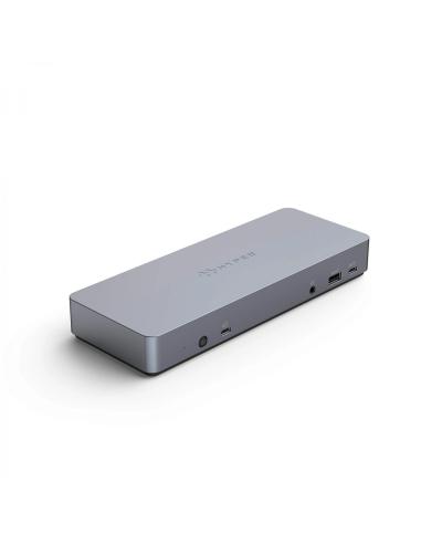 HYPER HD-GD1000 base para portátil y replicador de puertos Alámbrico USB 3.2 Gen 2 (3.1 Gen 2) Type-C Plata
