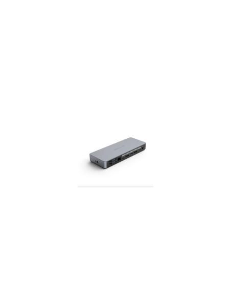 HYPER HD-GD1000 base para portátil y replicador de puertos Alámbrico USB 3.2 Gen 2 (3.1 Gen 2) Type-C Plata