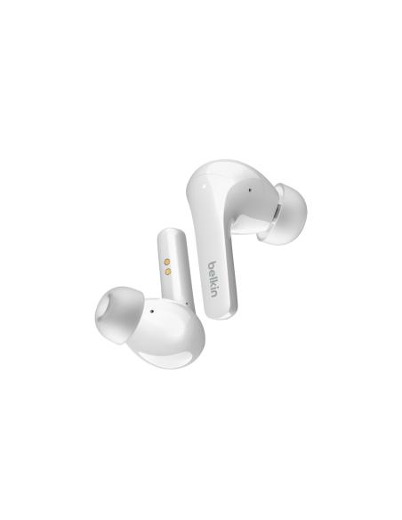 Belkin SOUNDFORM Flow Auriculares Inalámbrico Dentro de oÍ­do Llamadas/Música USB Tipo C Bluetooth Blanco