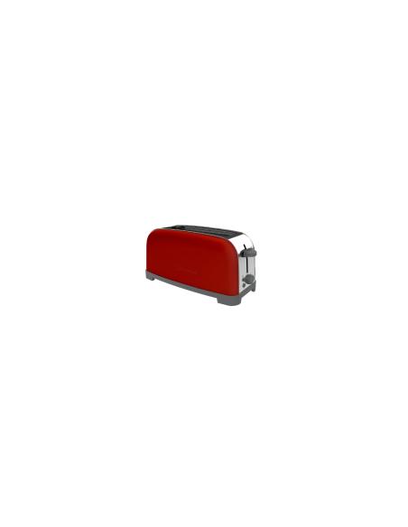 Taurus 960659000 tostadora 1 rebanada(s) 850 W Rojo, Acero inoxidable