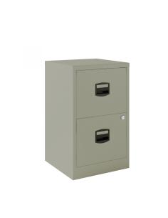 Cajonera Bisley 2 cajones archivo. Fija. 40cm Gris