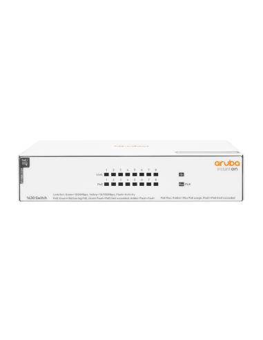 Hewlett Packard Enterprise Aruba Instant On 1430 8G Class4 PoE 64W No administrado L2 Gigabit Ethernet (10/100/1000) EnergÍ­a so