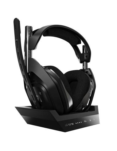ASTRO Gaming A50 + Base Station Auriculares Inalámbrico Diadema Juego Negro, Plata