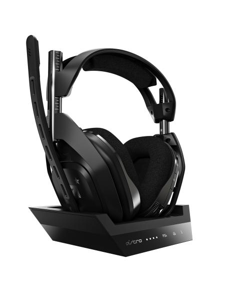 ASTRO Gaming A50 + Base Station Auriculares Inalámbrico Diadema Juego Negro, Plata