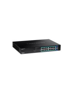 Trendnet TPE-TG182 switch Gigabit Ethernet (10/100/1000) EnergÍ­a sobre Ethernet (PoE) 1U Negro