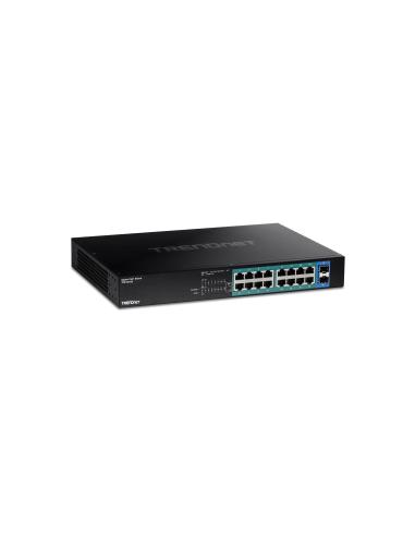 Trendnet TPE-TG182 switch Gigabit Ethernet (10/100/1000) EnergÍ­a sobre Ethernet (PoE) 1U Negro