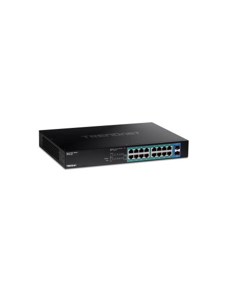 Trendnet TPE-TG182 switch Gigabit Ethernet (10/100/1000) EnergÍ­a sobre Ethernet (PoE) 1U Negro