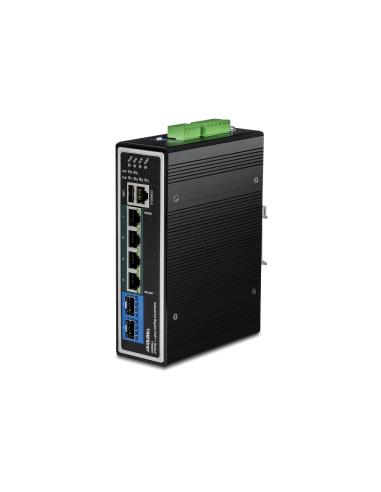 Trendnet TI-BG62I switch Gestionado L2+ Gigabit Ethernet (10/100/1000) EnergÍ­a sobre Ethernet (PoE) Negro