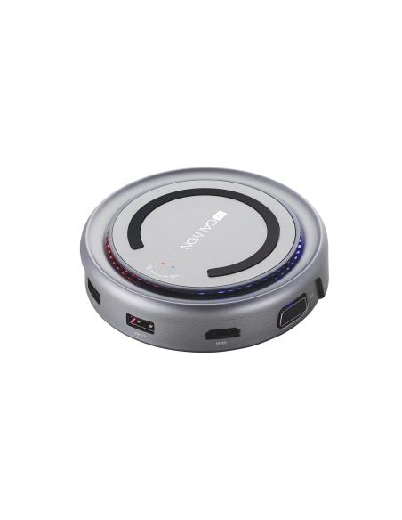 Canyon CNS-TDS07DG hub de interfaz USB 3.2 Gen 1 (3.1 Gen 1) Type-C Gris