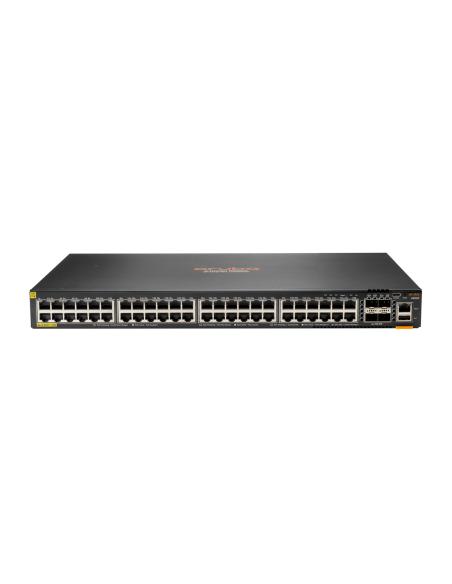 Aruba 6200F 48G Class4 PoE 4SFP+ 370W Gestionado L3 Gigabit Ethernet (10/100/1000) EnergÍ­a sobre Ethernet (PoE) 1U Negro