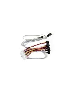 Microchip Technology 2280100-R cable Serial Attached SCSI (SAS) 0,8 m 6 Gbit/s Multicolor, Blanco